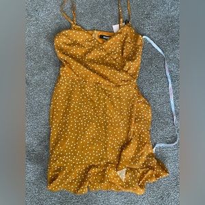 Misguided polka dot mini dress